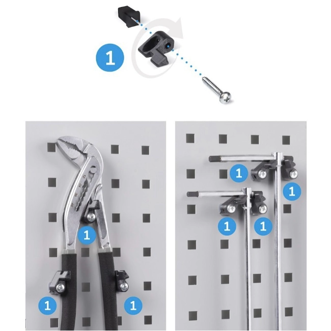 Vendita online Gancio Unipok colore nero confezione da 30 pezzi